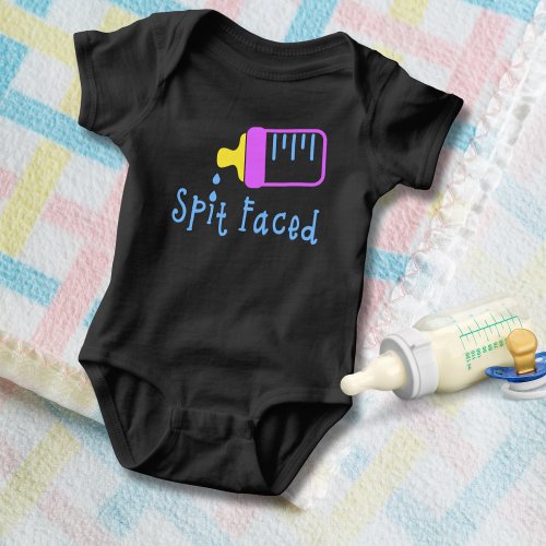 Funny Spit Faced Baby Bodysuit