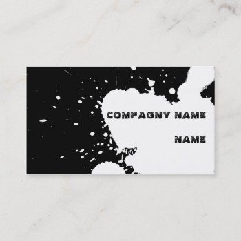 Funny Splatter Business Card by Grafikcard at Zazzle