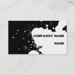 Funny Splatter Business Card at Zazzle
