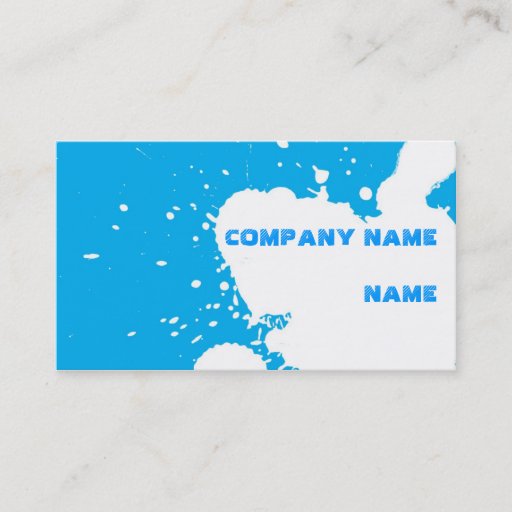 Customizable Funny splatter business cards
