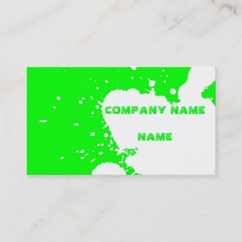 Funny Splatter Business Card by Grafikcard at Zazzle