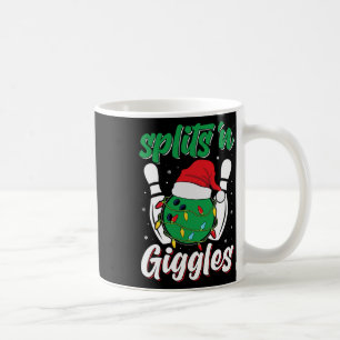 Funny Splits n Giggles Bowling Player Christmas Bo Coffee Mug