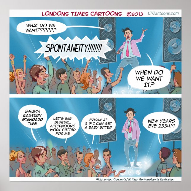 Funny Spontaneity Coach Poster (Front)