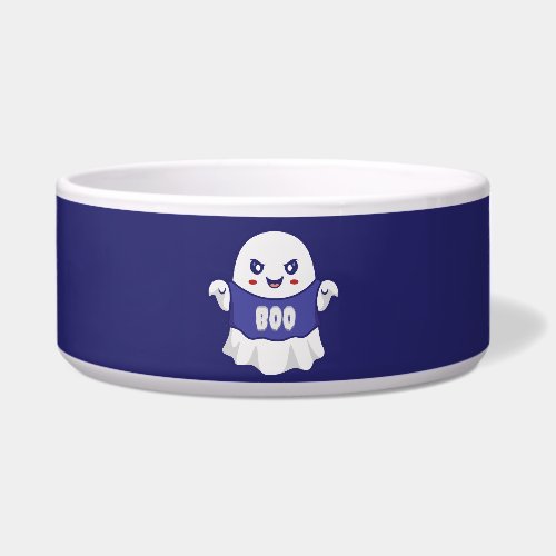 Funny Spooky Ghost Illustration Design Bowl