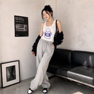 Funny Spooky Ghost Illustration Design Tank Top