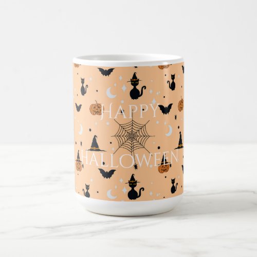 Funny Spooky Halloween Orange Design Coffee Mug