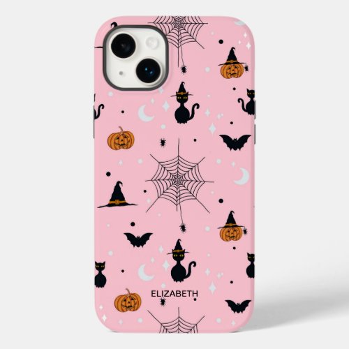 Funny Spooky Halloween Pink Design Case_Mate iPhone 14 Plus Case