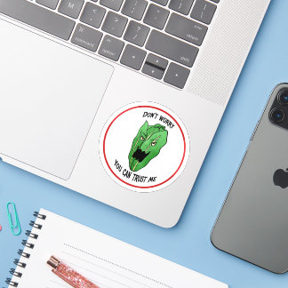 Funny Spooky Romaine Lettuce Sticker
