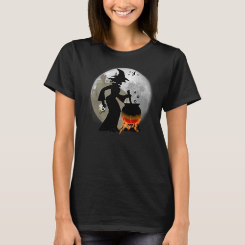 Funny Spooky Scary Witch Halloween Party T_shirt