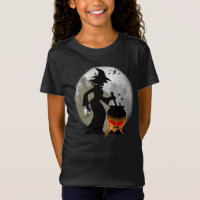 Funny Spooky Scary Witch Halloween Party T-shirt