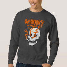Funny Spooky Smoky Skull Halloween personalized