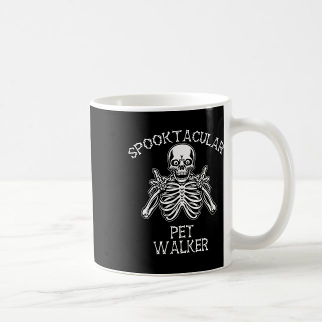 Funny Spooky Spooktacular Pet Walker Halloween  Coffee Mug (Right)