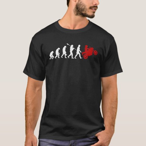 Funny Sport Biker Evolution Motorbike Rider Lover T_Shirt