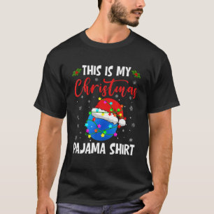 Funny Sport This Is My Christmas Pajama Lacrosse L T-Shirt