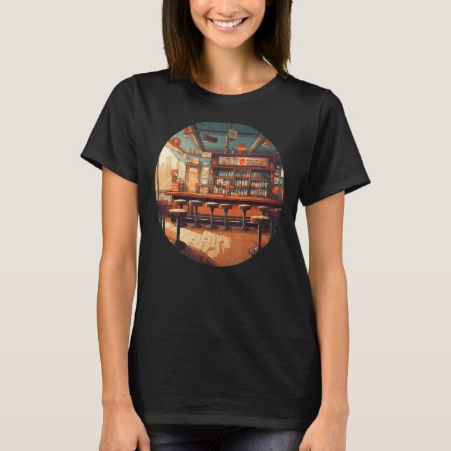 Funny Sportbar for Sport Team Fans and sporty Cost T-Shirt (Front)