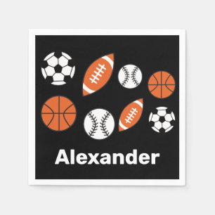 Funny Sports Balls Napkins