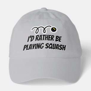 Funny sports cap for squash lover