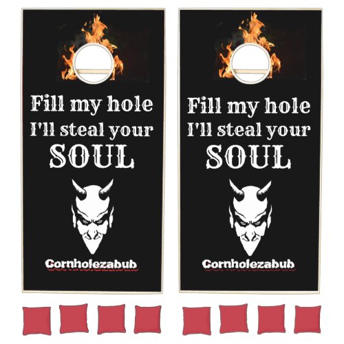 Funny Sports CORNHOLEZABUB FILL MY HOLE Cornhole Set