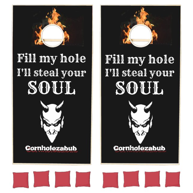 Funny Sports CORNHOLEZABUB FILL MY HOLE Cornhole Set (Set)