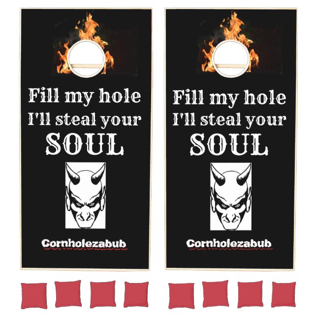 Funny Sports CORNHOLEZABUB FILL MY HOLE Cornhole Set (Set)