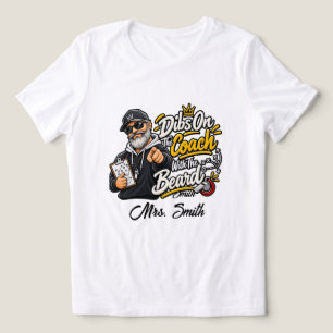 Funny Sports Dibs On The Coach With The Beard Cust Tri-Blend Shirt