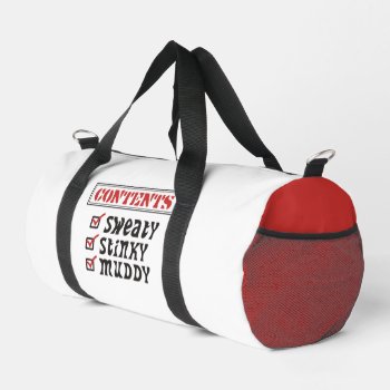 Funny Sports Duffle Bag by BiskerVille at Zazzle