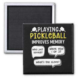 Funny Sports Pickleball Player Magnet