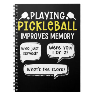 Funny Sports Pickleball Player Notebook