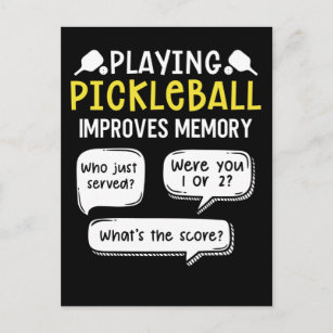 Funny Sports Pickleball Player Postcard