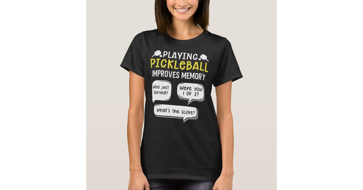Funny Sports Pickleball Player T-Shirt | Zazzle