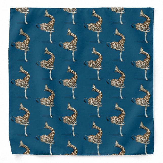 Funny Sporty Giraffe Bandana (Front)