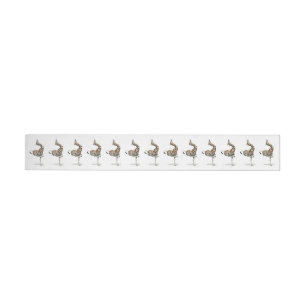Funny Sporty Giraffe Wrap Around Label
