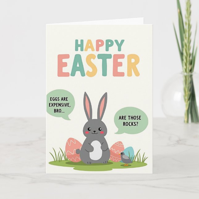 Funny Spring Animal Greeting Card (Front)