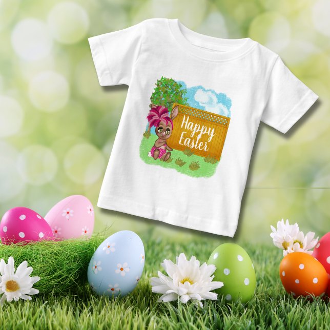 Funny Spring Break Bikini Bunny Baby T-Shirt (Creator Uploaded)