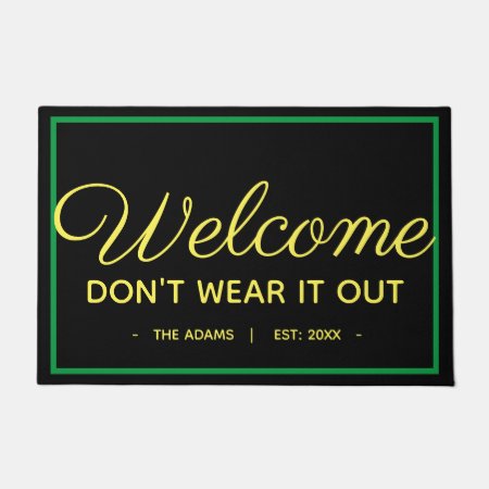 Funny Spring Welcome St. Patrick's Day Doormat