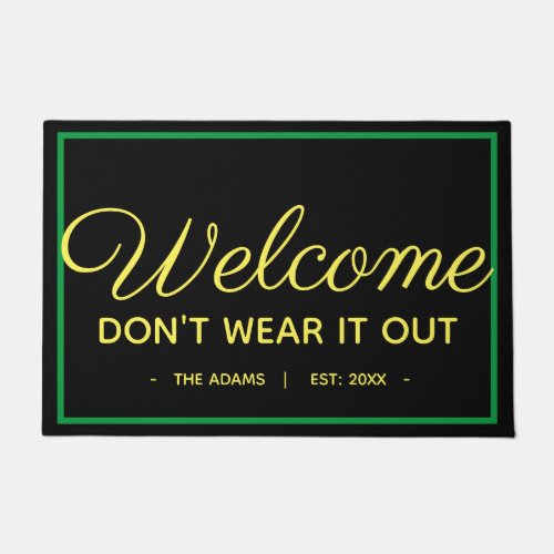 Funny Spring Welcome St Patricks Day Doormat