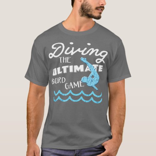 Funny Springboard Divers  Diving Board Game Gift D T_Shirt