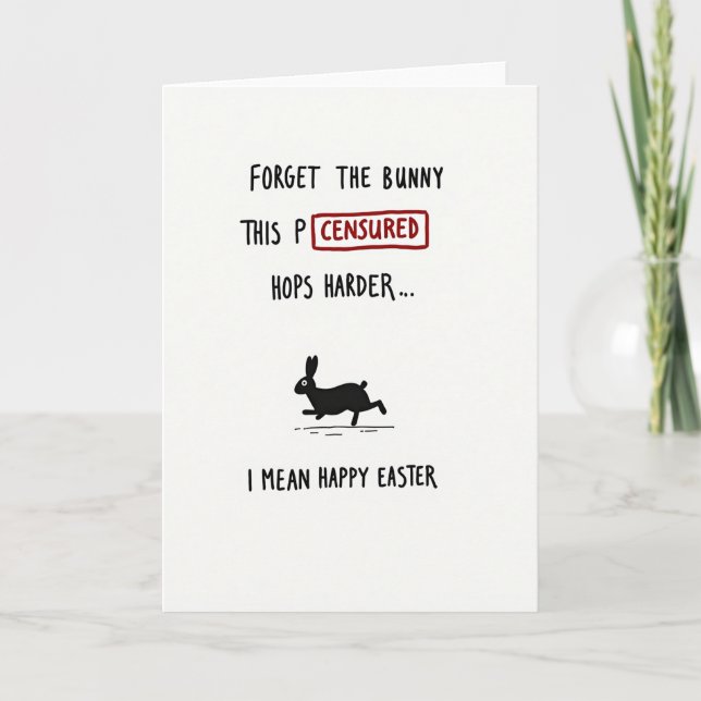 Funny Springtime Animal Holiday Card (Front)