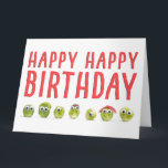 Funny Sprouts Birthday – Googly Eyed Gift Sister Card<br><div class="desc">Funny Sprouts Birthday – Googly Eyed Gift Sister Card. Make your sister smile on her birthday with this adorable and funny Brussels sprouts-themed card! Featuring a lineup of goofy, googly-eyed sprouts, this lighthearted card is a fun and unique way to send birthday wishes. Perfect for sisters who love humor, puns,...</div>