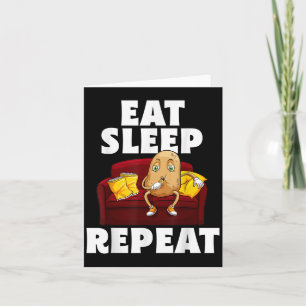 Funny Spud Life Potato Lover Vegetarian Cool World Card