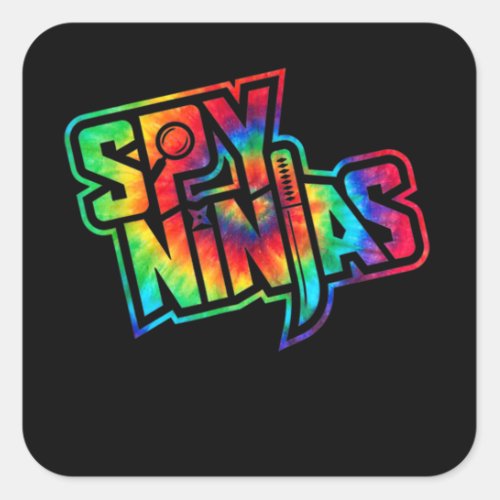 Funny Spy Gaming Ninjas Game Wild With Clay Style Square Sticker