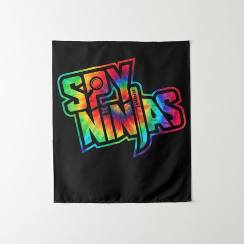 Funny Spy Gaming Ninjas Game Wild With Clay Style Tapestry