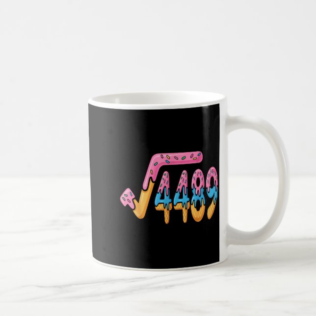 Funny Square Root 4489 Funny 67 Math Ice Cream Mem Coffee Mug (Right)