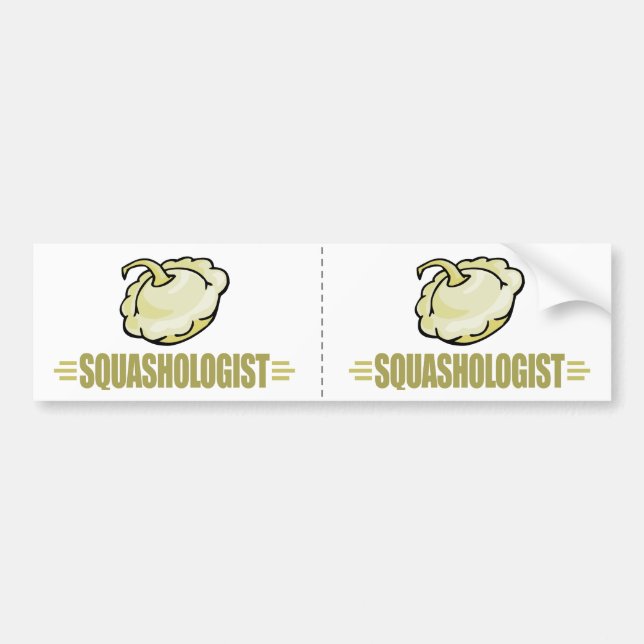 Funny Squash Bumper Sticker (Front)
