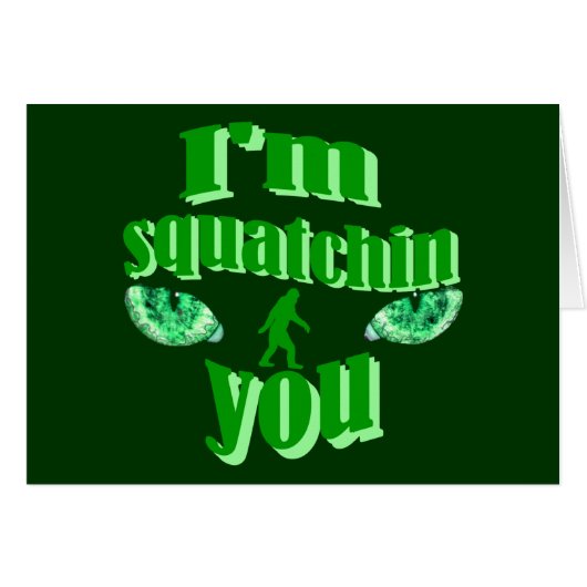 Funny squatching cards (Front Horizontal)