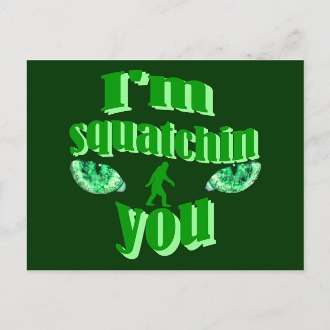 Funny squatching postcard (Front)