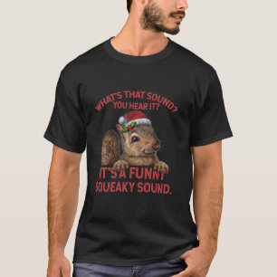 Funny Squeaky Sound Long Shirt Christmas Squirrel