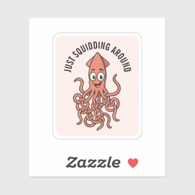 Funny Squid  Sticker (Sheet)
