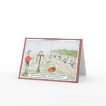 Funny Squirrel Cartoon Birthday Greeting Card