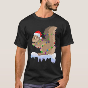 Funny Squirrel Christmas Reindeer Christmas T-Shirt
